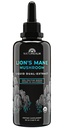 Naturealm Lion’s Mane Mushroom Υγρή Βάμμα – Εστίαση, Μνήμη & Εγκεφαλική Υγεία, Vegan, Μη-ΓΤΟ – Οργανικά Καρποφόρα Σώματα, 1 Μήνα Προμήθεια