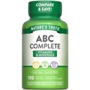 Nature's Truth ABC Complete | Daily Multivitamin & Minerals Supplement | for Men & Women | 100 Caplets | Non-GMO & Gluten Free