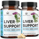 Liver Cleanse & Repair Formula - φυτικό συμπλήρωμα υποστήριξης ήπατος με το γάλα Thittle Dandelion Root Turmeric, εκχύλισμα Artichoke για την υγεία του ήπατος - 120 Count