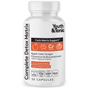 Νεαρά & τονωτικά ισορροπημένα χάπια Detox ως Πλήρης Καθαρισμός & Carb Matrix Υποστήριξη με ACV, Glucomannan, Chromium για Αποτοξίνη σώματος & Digestive Υγεία, συμπλήρωμα για άνδρες & γυναίκες, τρίτο μέρος δοκιμαστεί