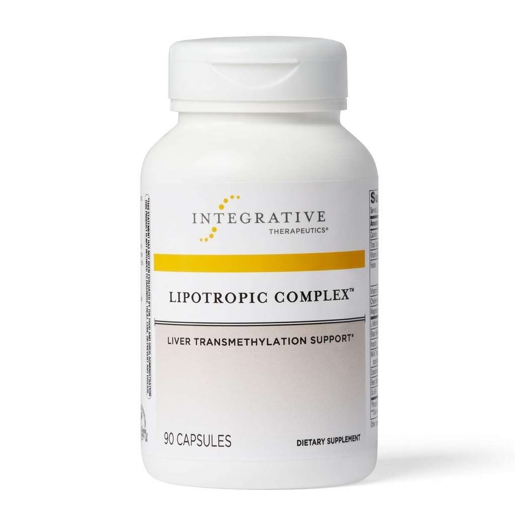 Ολοκληρωτικά Θεραπευτικά Lipotropic Complex - Συμπλήρωμα στήριξης ήπατος για ενήλικες* - Περιλαμβάνει γαϊδουράγκαθο γάλακτος & βιταμίνη Β6 και Β12 - Χωρίς γλουτένη & χωρίς γαλακτοκομικά - 90 Count (45 Servings)