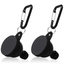 2 Pcs Protein Powder Container, Portable Protein Powder Travel Container, Protein Powder Funnel, Water Bottle Funnels for Powder Mixes, Pre Workout/Gym Supplement Funnel Keychain (50ml)