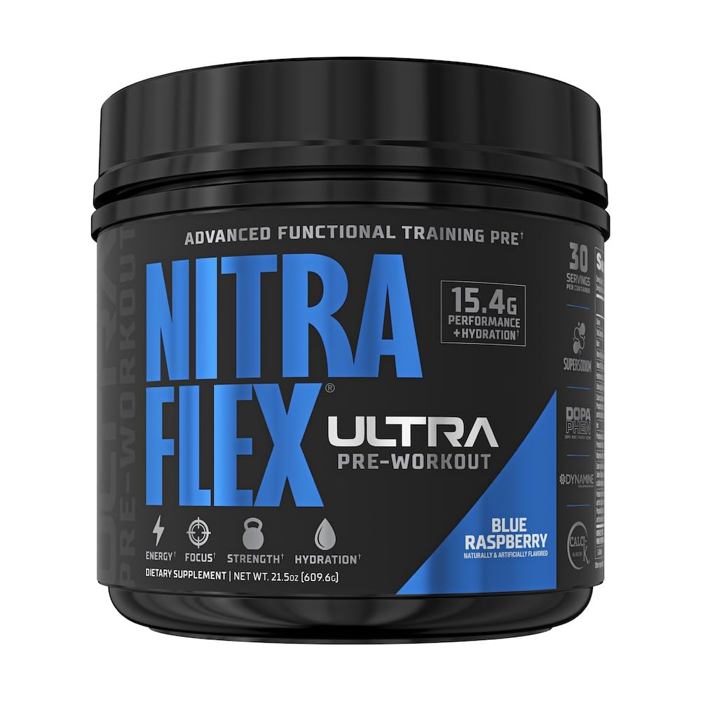GAT SPORT Nitraflex Ultra Pre-Wortout συμπλήρωμα (30 σέρβις, μπλε σμέουρο)
