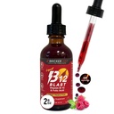 Briker Labs B-12 Blast Liquid Vitamin B12 και συμπλήρωμα φολικό οξύ, παραγωγή ενέργειας υποστήριξης, μεγάλη γεύση υγρή βιταμίνη B12 συμπλήρωμα διατροφής σε φυσικό σμέουρο άρωμα, 2 fl oz μπουκάλι