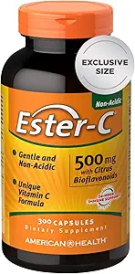 American Health Ester- C 500 mg με Citrus Bioflavonoids Κάψουλες, 300 Count