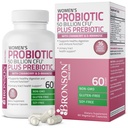 Bronson Γυναικείο προβιοτικό 50 δις CFU + προβιοτικό με Cranberry & D-Mannose – Κολπική Υγεία, Υγιεινή Πέψη, Ανοσοποιητική λειτουργία και Ουρολοίμωξη Υποστήριξη, Μη ΓΤΟ, 60 κάψουλες χορτοφάγων