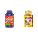 Flintstones Βιταμίνες Μασώμενα παιδιά Βιταμίνες, Complete Multivitamin & L’il Critters Fiber Daily Gummy Συμπλήρωμα για τα παιδιά, για Digestive Υποστήριξη, μούρο και άρωμα λεμόνι, 90 Gummies