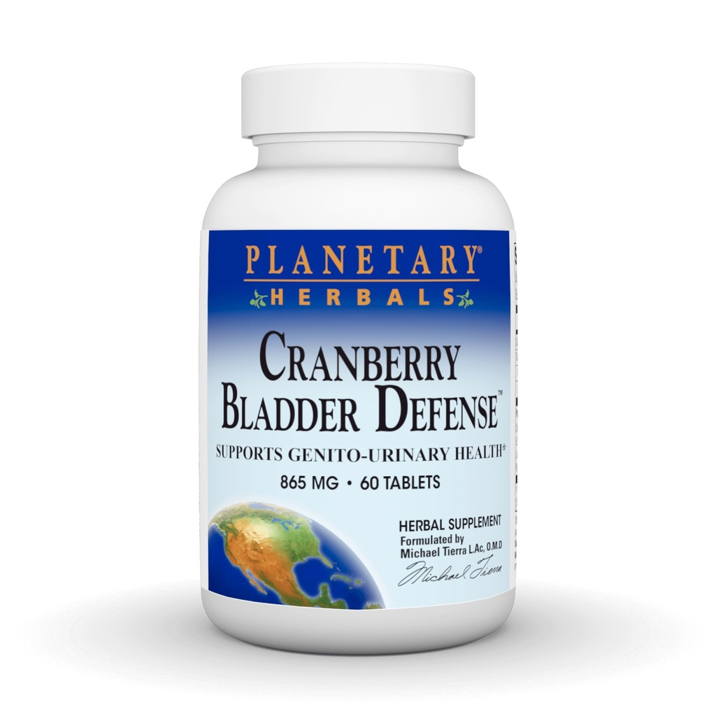 Planetary Herbals Cranberry Bladder Defense, Υποστηρίζει τη Γενιτο- Ουρινική Υγεία *, 865 mg - 60 δισκία