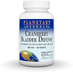 Planetary Herbals Cranberry Bladder Defense, Supports Genito-Urinary Health*, 865 mg - 60 Tablets