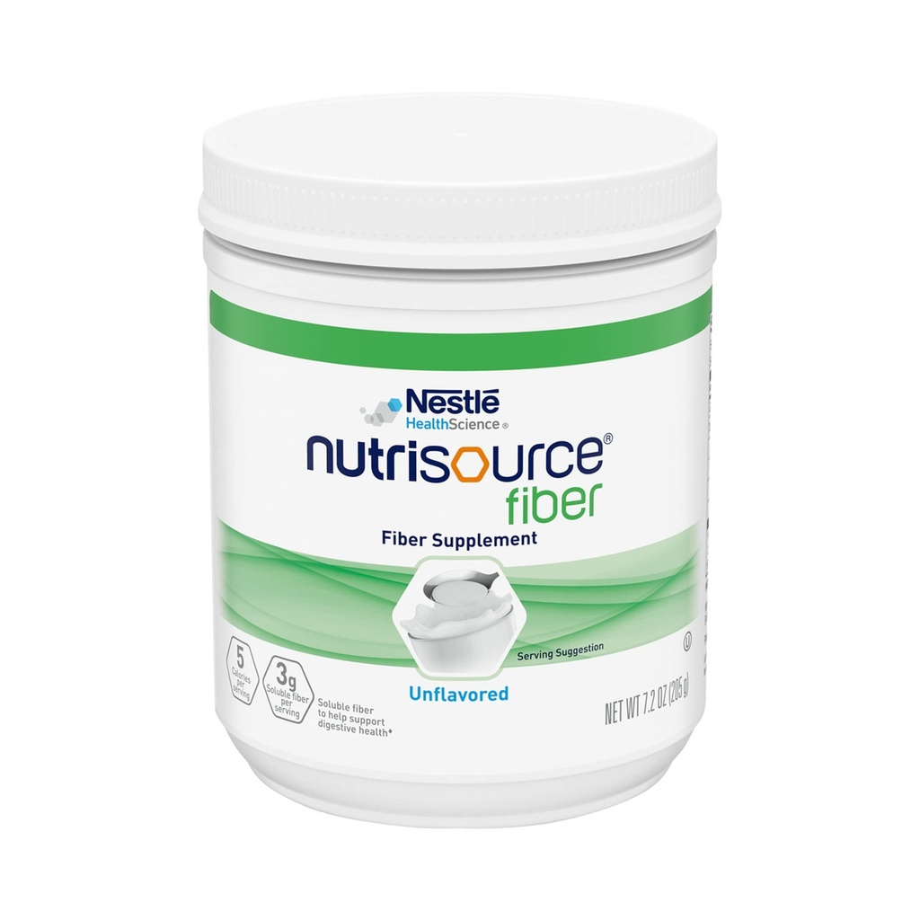 Nestle Nutrisource Fiber Fiber Συμπλήρωμα Μη αρωματισμένη 7.2 oz. Canister 4 Ct