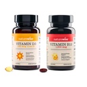 NatureWise Vitamin D3 5000iu, B12 1000mcg Ψυχική Καθαρότητα Ενέργεια Υποστήριξη Ανοσολογική Υγεία Μη Γλουτένη Χωρίς Ελαιόλαδο Softgels