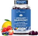 Urinary Harmony D Mannose Gummies for Urinary Tract Health – D-Mannose & Hibiscus Cleanse, Flush & Protect the Urinary System – Ισχυρή Formula, Drug Free – 60 Berry Lemon Flavor Gummies, 20 Day Supply