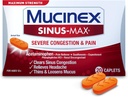 Mucinex Sinus-Max Σοβαρή Συμφορητική Ανακούφιση Caplets, 20 Count