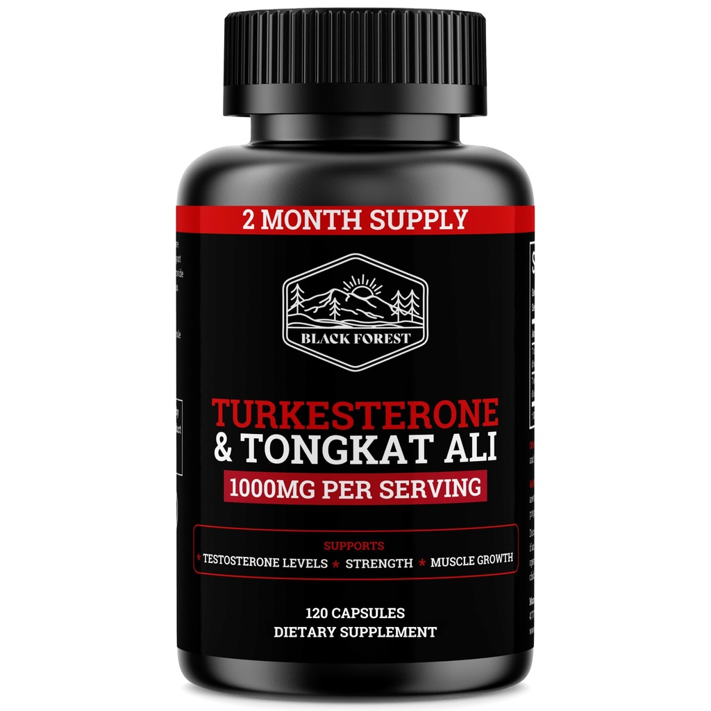 Μαύρο Δάσος Turkesterone Tongkat Ali συμπλήρωμα 1000mg ανά υπηρεσία (Μέγιστη καθαρότητα 95%) Turkesterone συμπλήρωμα για τους άνδρες (Tongkat Ali για τους άνδρες Longjack 200:1) Παρόμοια με Tongkat Ali Fadogia Agrestis
