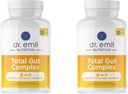 DR. EMIL NUTRITION Total Gut Health Complex - Prebiotic + Probiotic + Postbiotic Gut Health Supplements for Women and Men - Probiotics for Digestive Health & Gut Health, 120 Capsules