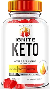 rize labs (Pack of 3 Ignite Keto ACV Gummies, for Advanced Weight Loss, Keto Ignite Supplement (180 Gummies)