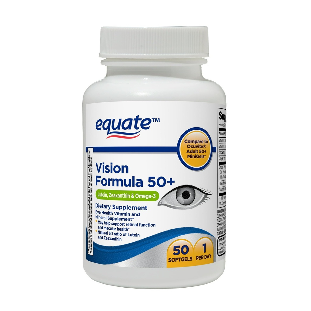 Convergence Vision Formula 50+ Soft gels Dietary Supplement, 50 Count