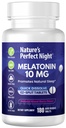 Nature's Perfect Night | Melatonin 10mg | 180 Quick Dissolve Tablets | Natural Mixed Berry Flavor |High Potency | Sugar Free | Vegan | Gluten Free | Value Size