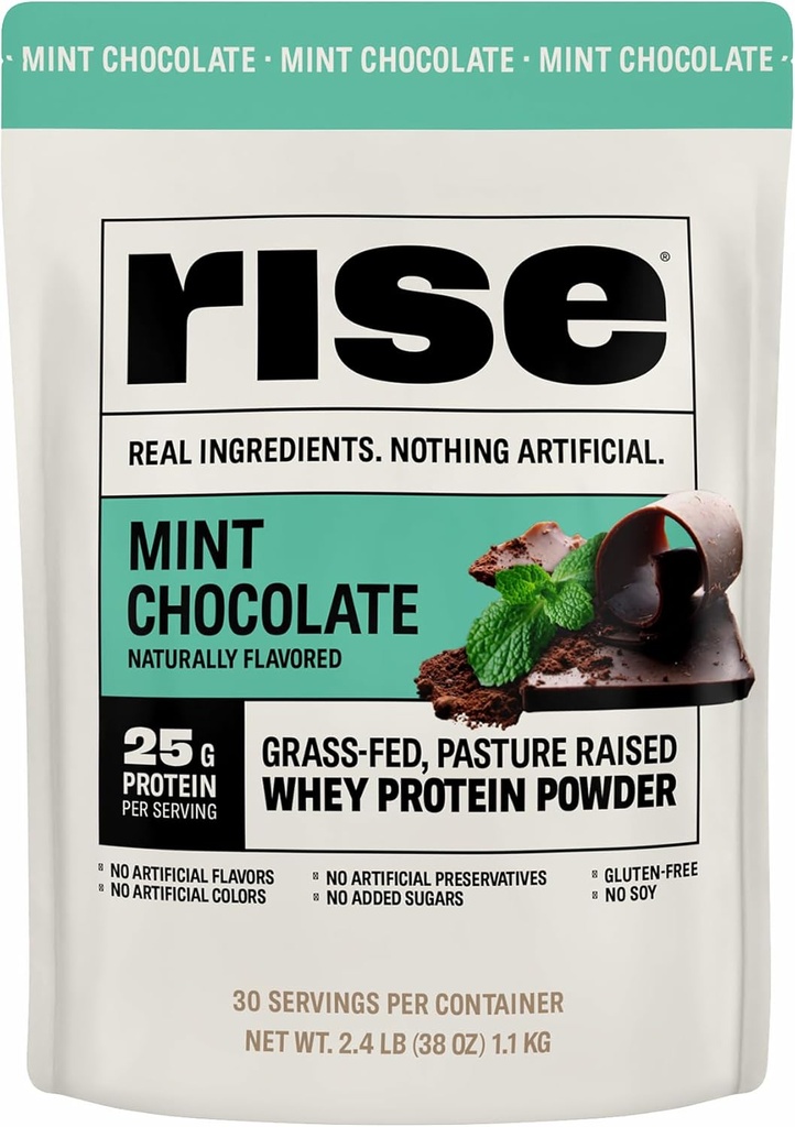 Rise Grass-Fed Whey Protein Powder - Σοκολάτα μέντας 