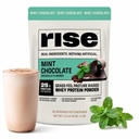 Rise Grass-Fed Whey Protein Powder - Mint Chocolate | 25g Protein No Artificial Flavors, Colors, or Preservatives - Sugar Free, Gluten-Free, Soy Free (2.4 lbs)