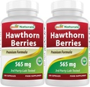 Best Naturals Hawthorn Berry 565 mg 180 κάψουλες (180 Count (Pack of 2))