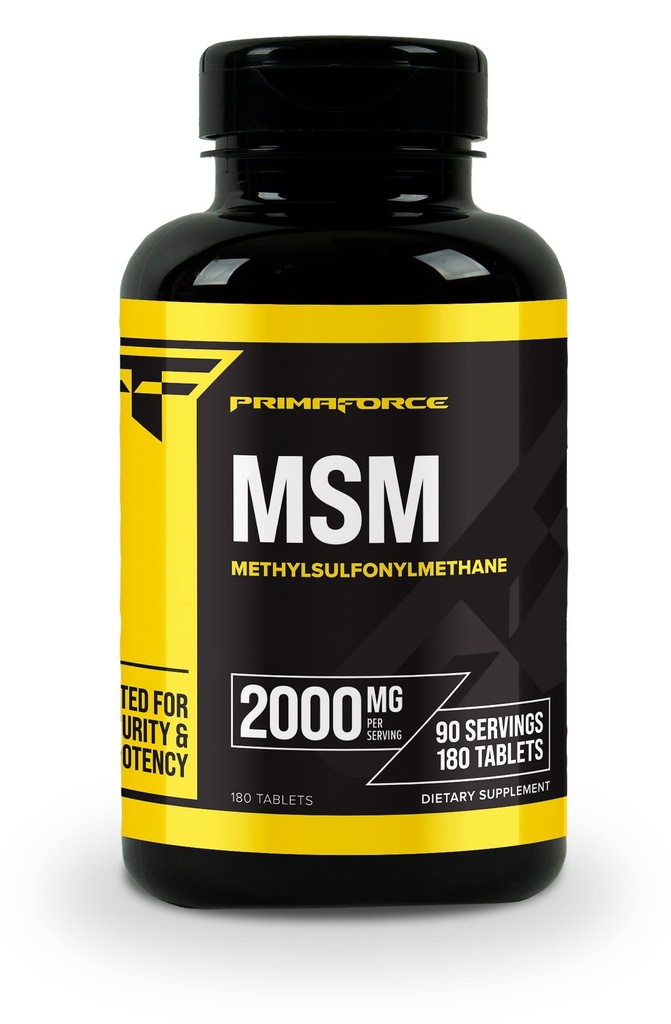Primaforce MSM Δισκία 2000mg Σερβιρίσματος, 180 Δισκία, 90 Σερβιέτες