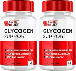 Sweet Relief Glycogen Support - Sweet Relief Blood Vessel Cleaner, Sweet Relief Capsules, Advanced Formula for Overall Wellness, SweetRelief (120 Capsules, 2 Pack)