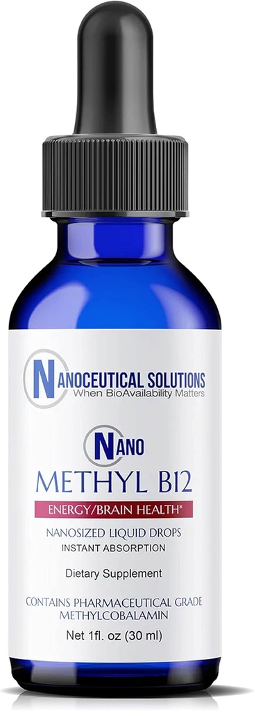 NANO METHYL B-12, 1000MCG Μεθυλοκοβαλαμίνη, νανομεγέθεις σταγόνες υγρών για εσωτερική απορρόφηση, ανατολικά προς χρήση.