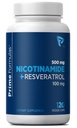 Νικοτιναμίδη 500 mg με Resσβερατρόλη 100 mg 120 Κάψουλες Veggie - Μη ΓΤΟ Βιταμίνη Β3, Υποστηρίζει τη Μεταβολική Υγεία, NAD+, Δερματικά κύτταρα & Μιτοχονδριακή Παραγωγή Ενέργειας. Κατασκευασμένο στις ΗΠΑ για άνδρες και γυναίκες