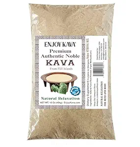 Premium Noble Kava Powder (1 LB Bag) Πόσιμο σε σκόνη για χαλάρωση από τα Φίτζι EnjoyKava.com
