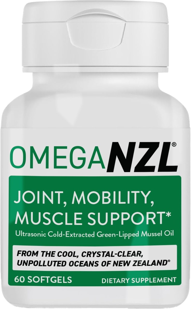Original Omega-3 Joint Supplement Υποστήριξης, καλύτερη φυσική ανακούφιση των μυών, πράσινο λάδι μυός, 60 Softgels, χωρίς ψαρική επίγευση