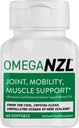 Original Omega-3 Joint Supplement Υποστήριξης, καλύτερη φυσική ανακούφιση των μυών, πράσινο λάδι μυός, 60 Softgels, χωρίς ψαρική επίγευση