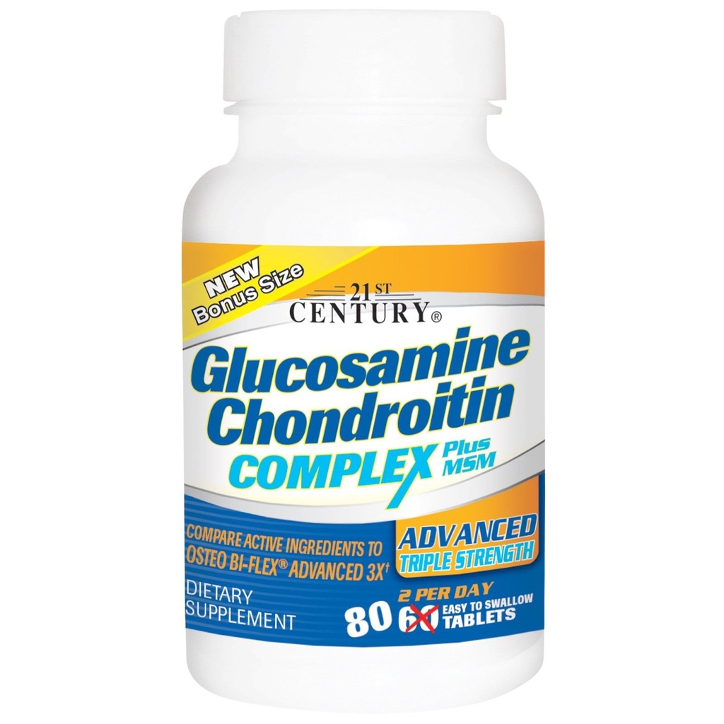 Glucosamine Chondroitin Complex Plus MSM, Advanced Triple Strength, 60