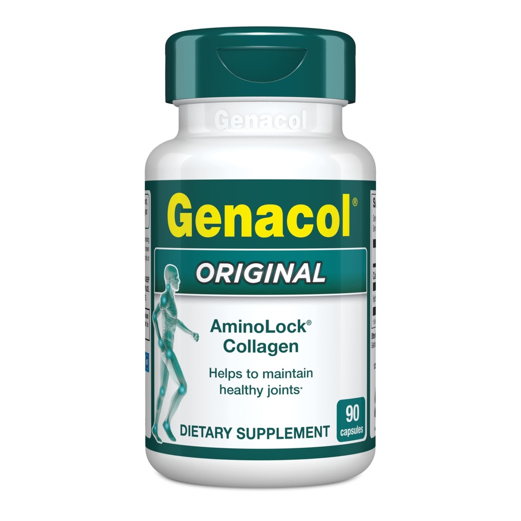 Genacol Original – Collagen Supplement με Ultra-Hydrolyzed Collagen Peptides, Διατηρεί Κοινή Υγεία, για αρθρώσεις & γόνατα, 90 κάψουλες (30-Day Supply)