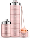 Mossime Metal Travel Pill Organizer, Φορητό 7 ημερών οργανωτής βιταμινών, αδιάβροχο 1 φορές ένα κουτί χάπι ημέρας, μεγάλο δοχείο χάπι, καθημερινής ιατρικής οργανωτής για βιταμίνη, ιχθυέλαιο, συμπλήρωμα