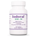 Optimox Iodoral 50 mg Συμπλήρωμα - Δισκία ιωδιούχου καλίου, Θυρεοειδή Υποστήριξη, Ημερήσιες Βιταμίνες και Ορυκτά, Λύση ιωδίου Λούγκολ - 30 Count.