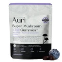 Auri Super Mushroom Chill Gummies - Natural Calming Aid & Stress Supplement for Adults w/Reishi Mushroom, Ashwagandha, L-Theanine - Unwind Mind & Harmonize Your Day - 60 Calm Gummies