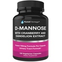 D κάψουλες Mannose με 600mg D- Mannose σε σκόνη ανά καπάκι - με Added Cranberry και Dandelion Extract to Aid in Bladder, Urinary Tract and UTI Support - 120 Veggie Caps