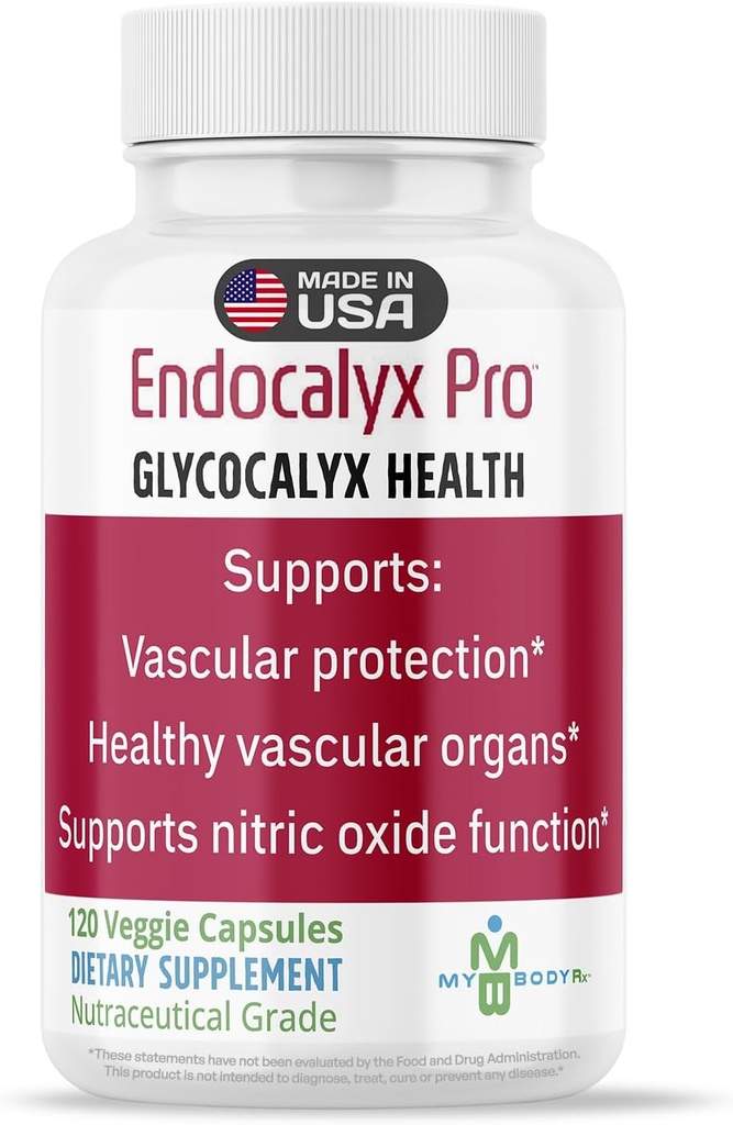 Endocalyx Pro συμπλήρωμα – ενδοθηλιακή Glycocalyx υποστήριξη 120 κάψουλες - Αγγειακή & μικροκυκλοφορία υγεία – κλινικά σπουδασμένη – πατενταρισμένη – υποστηρίζει λειτουργίες οξειδίου του αζώτου