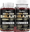 Shilajit Gummies 1000mg για άνδρες και γυναίκες - Shilajit Gummies με 85+ Trace Minerals, Ashwagandha, Turmeric, Black Pepper - Ενέργεια & Ανοσοποιητική Υποστήριξη - Ζάχαρη Χωρίς Βατόμουρο Γεύση 60 Count