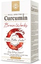 Solgar Full Spectrum Curcumin Brain Works, 90 Licaps - Υποστηρίξτε τη μνήμη Θυμηθείτε, Εστίαση, Γνωστική λειτουργία - Αντιοξειδωτική υποστήριξη - Κουρκουμίνη, BacoMind, Χολίνη, Βιταμίνη B12 - Μη ΓΤΟ, Vegan - 30 Υπηρεσίες