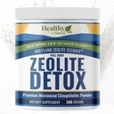HolyLand Zeolite Cleanse - Zeolite Detox Powder (7.05oz 200 Gram) - Κλινοπτιλόλιθος Φυσικός Ενεργοποιημένος - Μικρονιωμένος 0-25 - Full Body Detox for Women, Men - Υποστηρίζει την ενέργεια, Focus, Immunity, Gut Health