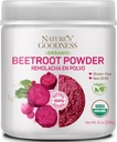 Nature's Goodness Beet Root Powder – 56 Μερίδες (8oz) - Νιτρικό Οξείδιο Booster για την ενέργεια, Stamina, Heart Health, και την αθλητική απόδοση