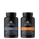 Αρχαίας διατροφής ψευδάργυρος 30 κόμης + βιταμίνη C (60 κόμης)