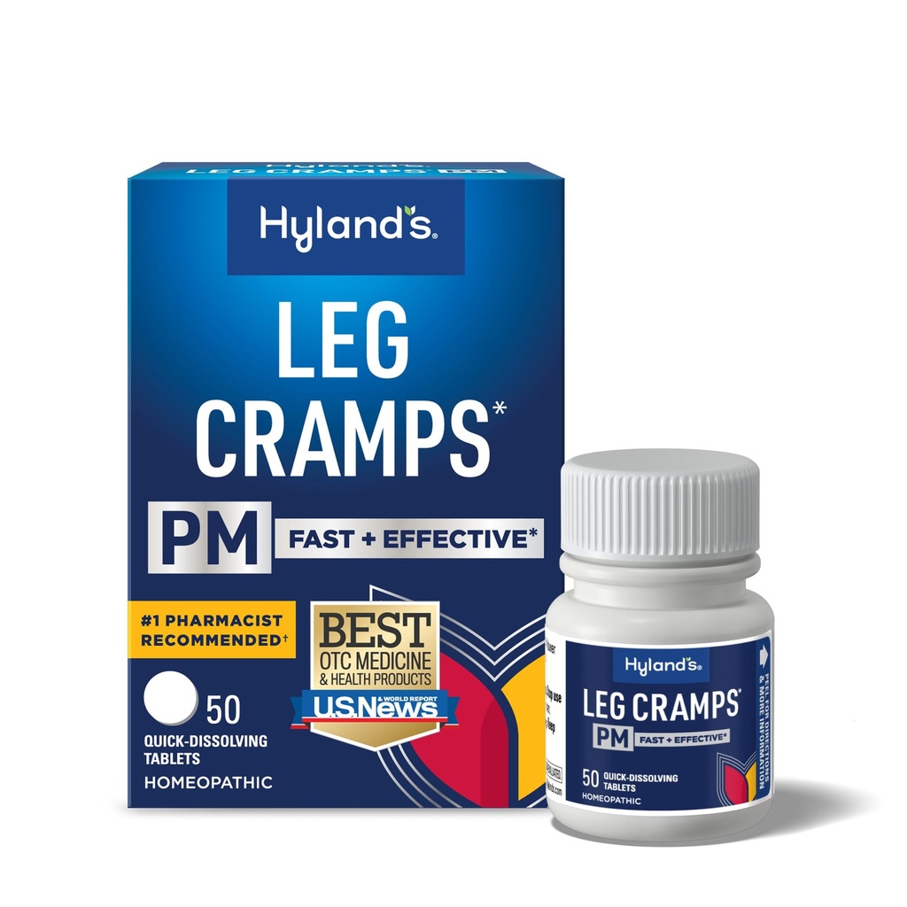 Hyland's Leg Cramps PM, Relief of Nighttime Leg, Calf, and Foot Cramps, 50 δισκία ταχείας διάλυσης