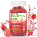 Γλυκινικό Μαγνήσιο Glycinate Gummies 800mg ανά σερβίρισμα, Συμπλήρωμα χωρίς ζάχαρη Μαγνήσιο με Μαγνήσιο, Ασβέστιο, Βιταμίνη D3, B6, CoQ10 για Ήρεμη Υποστήριξη & Ύπνο για Ενήλικες Παιδιά
