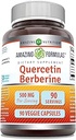 Amazing Formulas Quercetin Berberine - 250mg Μπερβερίνη και 250mg Quercetin, 90 Veggie Κάψουλες συμπλήρωμα 