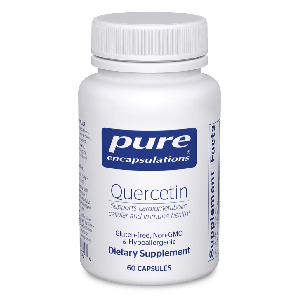 Καθαρές ενθυλακώσεις Quercetin - 500 mg - Ανοσολογική Υποστήριξη, Κυτταρική Υγεία & Υγεία της Καρδιάς - Συμπλήρωμα Αντιοξειδωτικών - Χωρίς γλουτένη & Μη ΓΤΟ - 60 κάψουλες