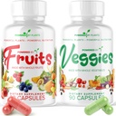 Daily Fruits and Veggies Supplement - 180 Capsules for 30 Days, Non GMO & Gluten Free Superfood with Natural Vitamins - Powered by Plants, 2-Pack