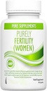 Conception Fertility Supplement for Women | Female Fertility Support | Promotes Ovulation, Regular Cycle, Hormonal Balance | CoQ10, 400µg Methylfolate (Folic Acid), Inositol, Iron, Selenium, Zinc, etc